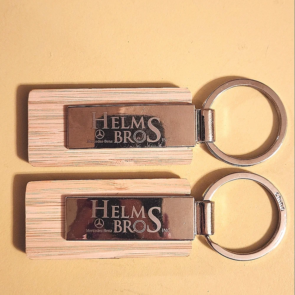 Pair of Mercedes Benz Helms Bros Keychains